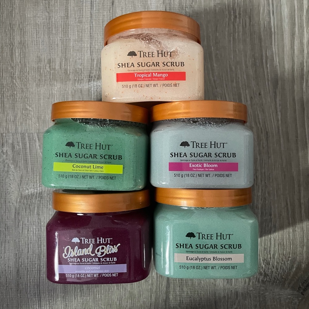 $12 each Tree hut body scrubs